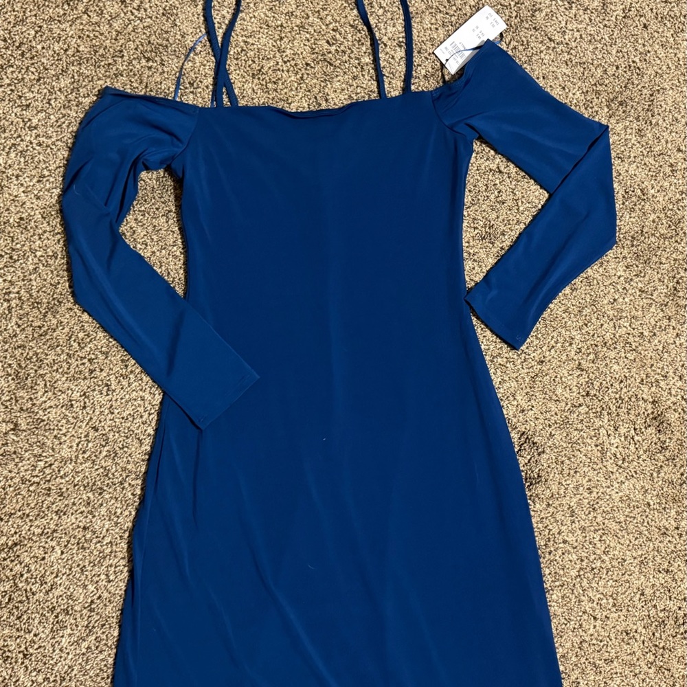 Abercrombie & Fitch Blue Long Sleeve Dress